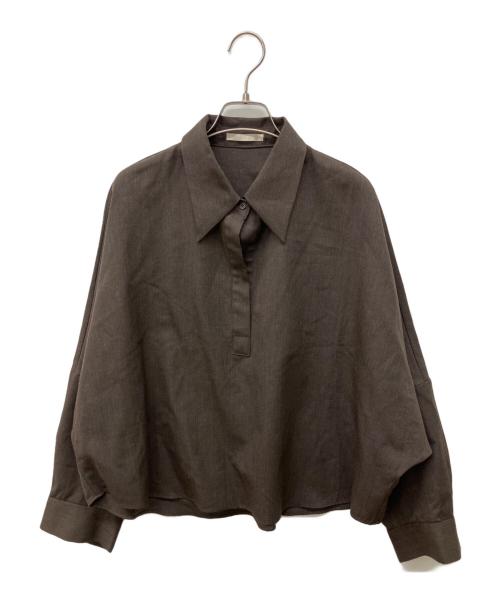 Plage（プラージュ）Plage (プラージュ) WOOL SKIPPER ブラウス ブラウン サイズ:不明の古着・服飾アイテム