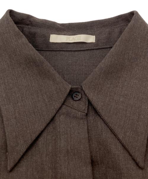 Plage（プラージュ）Plage (プラージュ) WOOL SKIPPER ブラウス ブラウン サイズ:不明の古着・服飾アイテム