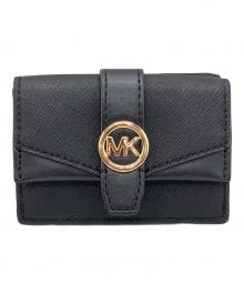 MICHAEL KORS（マイケルコース）の古着「GREENWICH フラップ トライフォールド エクストラスモール」｜ブラック