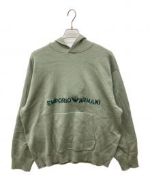 EMPORIO ARMANI（エンポリオ アルマーニ）の古着「プルオーバーパーカー」｜カーキ
