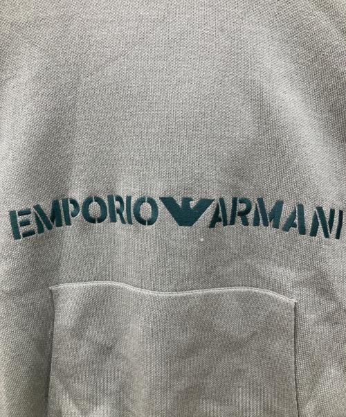 EMPORIO ARMANI（エンポリオ アルマーニ）EMPORIO ARMANI (エンポリオ アルマーニ) プルオーバーパーカー カーキ サイズ:XLの古着・服飾アイテム