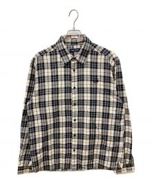 FRED PERRY（フレッドペリー）の古着「Tartan Twill Shirt」｜ベージュ×ブラック