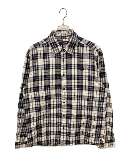 FRED PERRY（フレッドペリー）FRED PERRY (フレッドペリー) Tartan Twill Shirt ベージュ×ブラック サイズ:Lの古着・服飾アイテム