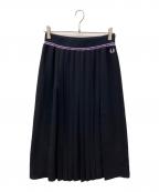 FRED PERRYフレッドペリー）の古着「Tipped Pleated Skirt」｜ブラック