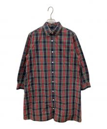 FRED PERRY（フレッドペリー）の古着「チェックシャツワンピース」｜レッド
