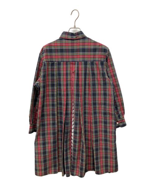 FRED PERRY（フレッドペリー）FRED PERRY (フレッドペリー) チェックシャツワンピース レッド サイズ:36の古着・服飾アイテム