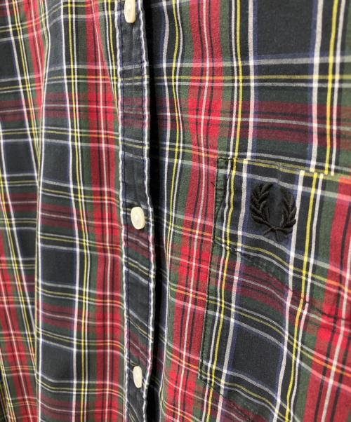 FRED PERRY（フレッドペリー）FRED PERRY (フレッドペリー) チェックシャツワンピース レッド サイズ:36の古着・服飾アイテム