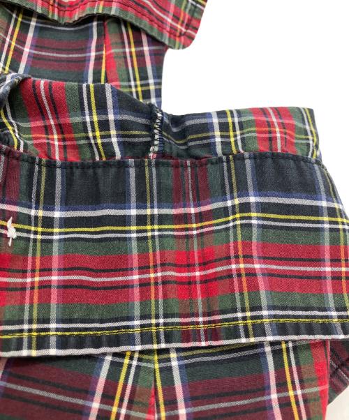 FRED PERRY（フレッドペリー）FRED PERRY (フレッドペリー) チェックシャツワンピース レッド サイズ:36の古着・服飾アイテム