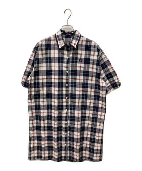 FRED PERRY（フレッドペリー）FRED PERRY (フレッドペリー) チェックシャツワンピース グレー サイズ:36の古着・服飾アイテム