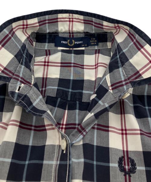 FRED PERRY（フレッドペリー）FRED PERRY (フレッドペリー) チェックシャツワンピース グレー サイズ:36の古着・服飾アイテム