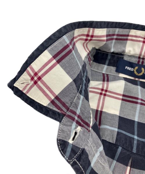 FRED PERRY（フレッドペリー）FRED PERRY (フレッドペリー) チェックシャツワンピース グレー サイズ:36の古着・服飾アイテム