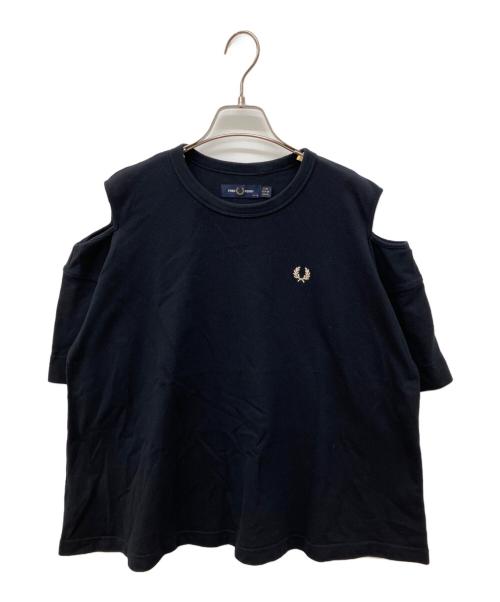 FRED PERRY（フレッドペリー）FRED PERRY (フレッドペリー) カット アウト Tシャツ ブラック サイズ:36の古着・服飾アイテム