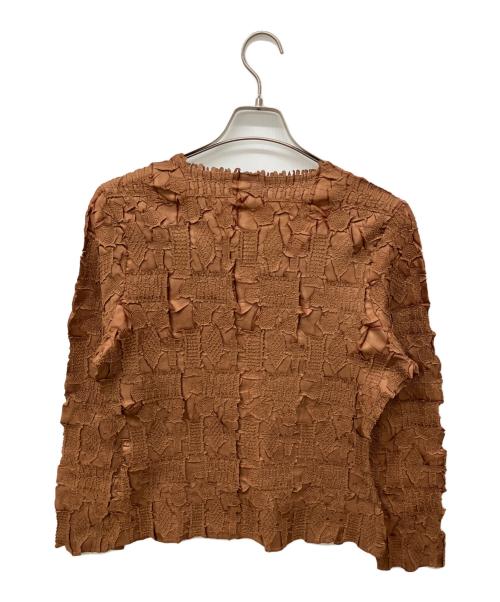 yoshiki hishinuma（ヨシキ・ヒシヌマ）yoshiki hishinuma (ヨシキ・ヒシヌマ) シワ加工シャツ ブラウン サイズ:4の古着・服飾アイテム