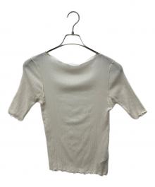 Noble（ノーブル）の古着「シアークレープジャージ五分袖Tシャツ」｜アイボリー