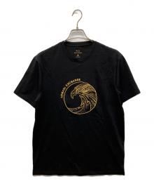 ARMANI EXCHANGE（アルマーニ エクスチェンジ）の古着「イーグルロゴTシャツ」｜ブラック