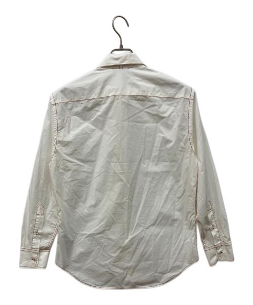 EMPORIO ARMANI（エンポリオ アルマーニ）EMPORIO ARMANI (エンポリオ アルマーニ) ボウタイシャツ ホワイト サイズ:40の古着・服飾アイテム