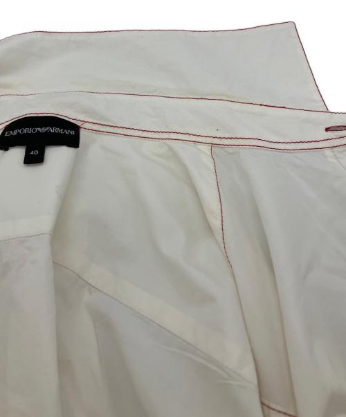 EMPORIO ARMANI（エンポリオ アルマーニ）EMPORIO ARMANI (エンポリオ アルマーニ) ボウタイシャツ ホワイト サイズ:40の古着・服飾アイテム