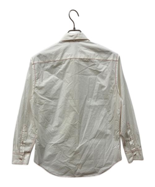 EMPORIO ARMANI（エンポリオ アルマーニ）EMPORIO ARMANI (エンポリオ アルマーニ) ボウタイシャツ ホワイト サイズ:40の古着・服飾アイテム