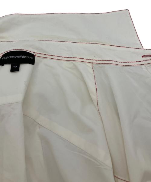 EMPORIO ARMANI（エンポリオ アルマーニ）EMPORIO ARMANI (エンポリオ アルマーニ) ボウタイシャツ ホワイト サイズ:40の古着・服飾アイテム