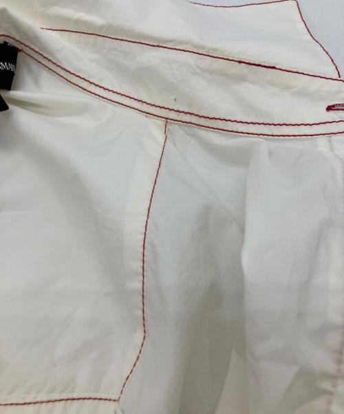 EMPORIO ARMANI（エンポリオ アルマーニ）EMPORIO ARMANI (エンポリオ アルマーニ) ボウタイシャツ ホワイト サイズ:40の古着・服飾アイテム
