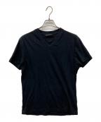 PRADAプラダ）の古着「Vネック半袖カットソー　Tシャツ」｜ブラック