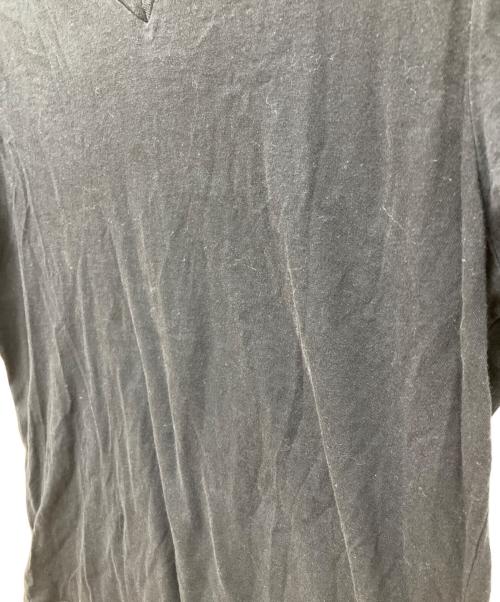 PRADA（プラダ）PRADA (プラダ) Vネック半袖カットソー　Tシャツ ブラック サイズ:Ｌの古着・服飾アイテム