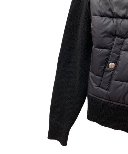 POLO RALPH LAUREN（ポロ・ラルフローレン）POLO RALPH LAUREN (ポロ・ラルフローレン) ニット切り替え中綿ジャケット ブラック サイズ:XSの古着・服飾アイテム