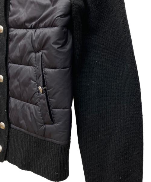 POLO RALPH LAUREN（ポロ・ラルフローレン）POLO RALPH LAUREN (ポロ・ラルフローレン) ニット切り替え中綿ジャケット ブラック サイズ:XSの古着・服飾アイテム