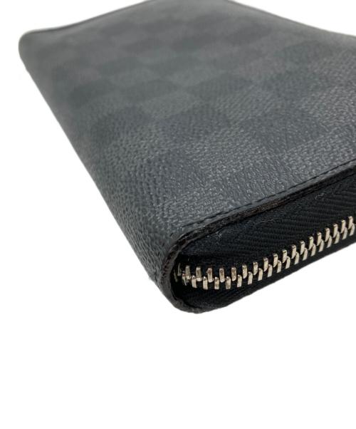 LOUIS VUITTON（ルイ ヴィトン）LOUIS VUITTON (ルイ ヴィトン) ジッピー オーガナイザー 	ダミエ・グラフィット 長財布 ブラックの古着・服飾アイテム