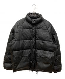 FREAK'S STORE（フリークスストア）の古着「フェイクレザーパディングジャケット」｜ブラック