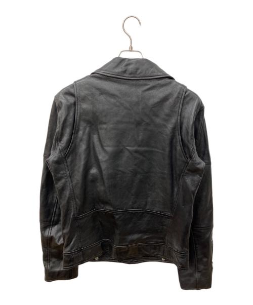 ZARA（ザラ）ZARA (ザラ) ラムレザーダブルライダースジャケット ブラック サイズ:Mの古着・服飾アイテム