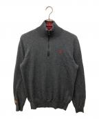 POLO RALPH LAURENポロ・ラルフローレン）の古着「ハーフジップニット」｜グレー