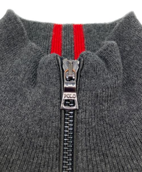 POLO RALPH LAUREN（ポロ・ラルフローレン）POLO RALPH LAUREN (ポロ・ラルフローレン) ハーフジップニット グレー サイズ:Mの古着・服飾アイテム