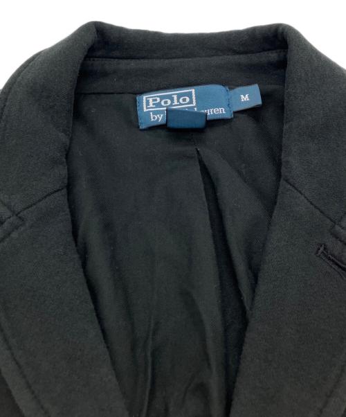 POLO RALPH LAUREN（ポロ・ラルフローレン）POLO RALPH LAUREN (ポロ・ラルフローレン) スウェットテーラードジャケット ブラック サイズ:Mの古着・服飾アイテム