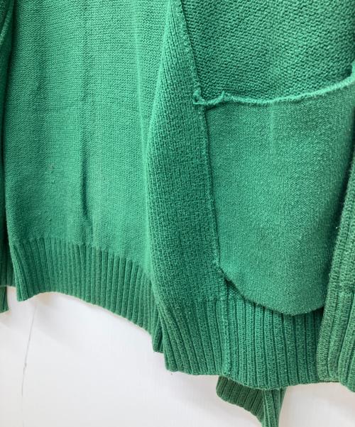POLO RALPH LAUREN（ポロ・ラルフローレン）POLO RALPH LAUREN (ポロ・ラルフローレン) ビックポニー LONDON刺繍ジップアップニット グリーン サイズ:Mの古着・服飾アイテム