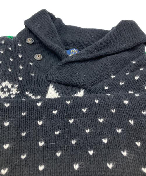 POLO RALPH LAUREN（ポロ・ラルフローレン）POLO RALPH LAUREN (ポロ・ラルフローレン) ニットパーカー ブラック サイズ:Ｓの古着・服飾アイテム