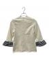 BORDERS at BALCONY (ボーダーズアットバルコニー) BORDER CUFF WOOL TOP アイボリー サイズ:36：10000円