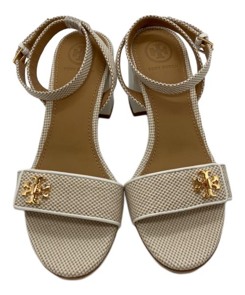 TORY BURCH（トリーバーチ）TORY BURCH (トリーバーチ) KIRA 65MM SANDAL　ストラップサンダル ベージュ サイズ:5 1/2Mの古着・服飾アイテム