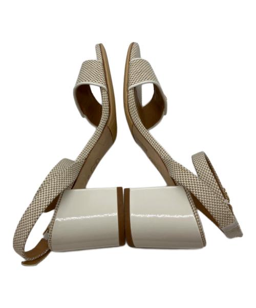 TORY BURCH（トリーバーチ）TORY BURCH (トリーバーチ) KIRA 65MM SANDAL　ストラップサンダル ベージュ サイズ:5 1/2Mの古着・服飾アイテム