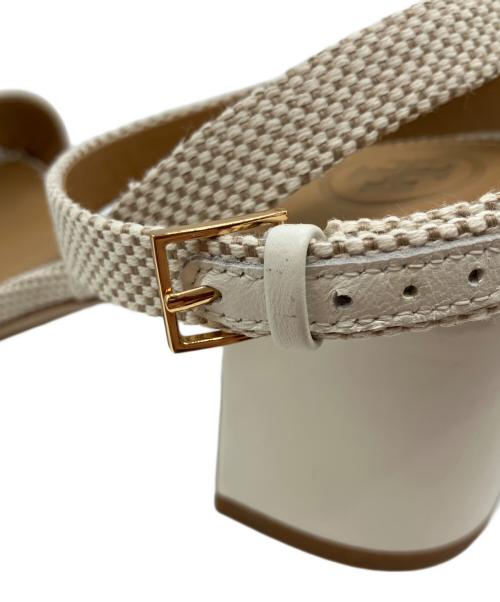 TORY BURCH（トリーバーチ）TORY BURCH (トリーバーチ) KIRA 65MM SANDAL　ストラップサンダル ベージュ サイズ:5 1/2Mの古着・服飾アイテム