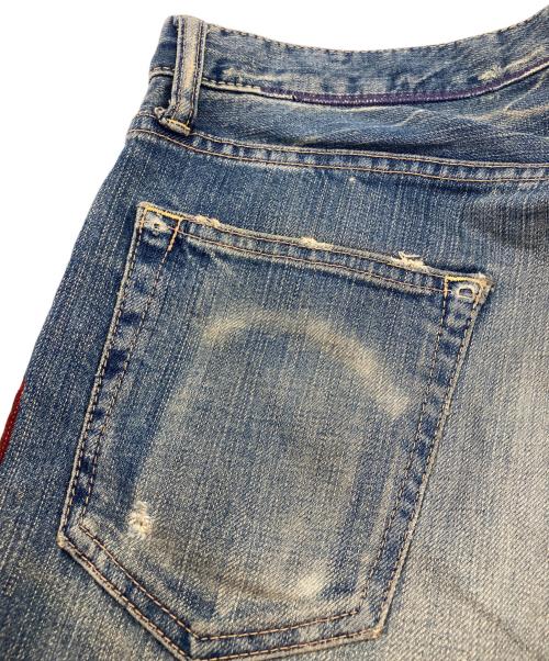 Andy Warhol by HYSTERIC GLAMOUR（アンディーウォーホルバイヒステリックグラマー）Andy Warhol by HYSTERIC GLAMOUR (アンディーウォーホルバイヒステリックグラマー) スタッズデニムパンツ インディゴ サイズ:76cm (W30)の古着・服飾アイテム