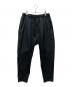 macqlo（マックロ）の古着「ultimex one tuck tapered easy pants（アルティメックス ワンタック テーパード イージー パンツ）」｜ブラック