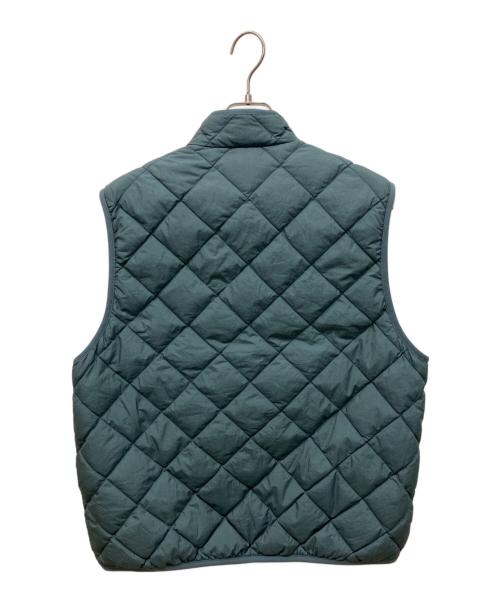 Gymphlex（ジムフレックス）Gymphlex (ジムフレックス) ダウンスタンドカラーベスト グリーン サイズ:Mの古着・服飾アイテム