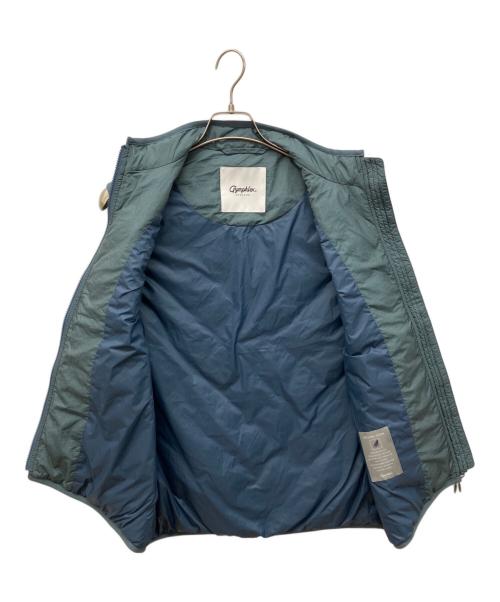 Gymphlex（ジムフレックス）Gymphlex (ジムフレックス) ダウンスタンドカラーベスト グリーン サイズ:Mの古着・服飾アイテム