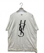 Hysteric Glamourヒステリックグラマー）の古着「HYS LOGO サイドポケット Tシャツ」｜ホワイト