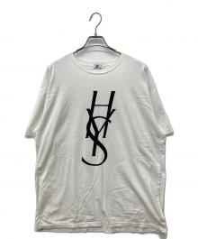 Hysteric Glamour（ヒステリックグラマー）の古着「HYS LOGO サイドポケット Tシャツ」｜ホワイト