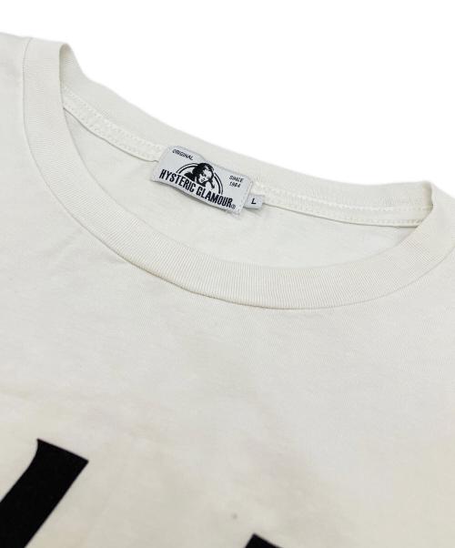 Hysteric Glamour（ヒステリックグラマー）Hysteric Glamour (ヒステリックグラマー) HYS LOGO サイドポケット Tシャツ ホワイト サイズ:Mの古着・服飾アイテム