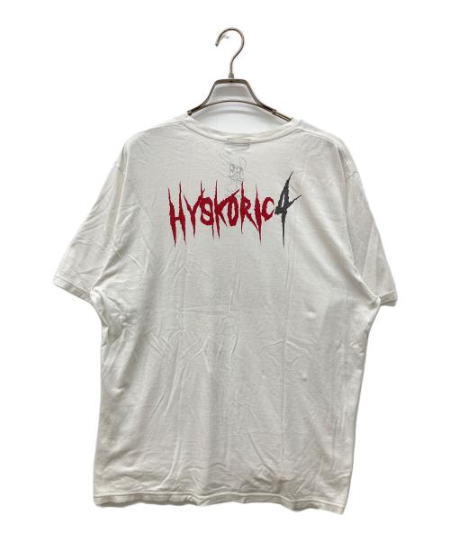 Hysteric Glamour（ヒステリックグラマー）Hysteric Glamour (ヒステリックグラマー) SKOLOCT (スコロクト) HYSKORIC4 NO.2 pt T-SH（ヒステリック　ナンバー２　プリント　Tシャツ） ホワイト サイズ:XLの古着・服飾アイテム