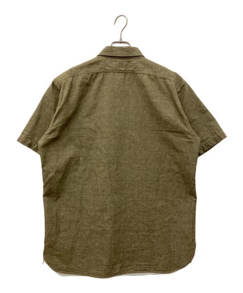 STUDIO D'ARTISAN（ステュディオダルチザン）STUDIO D'ARTISAN (ステュディオダルチザン) 半袖シャンブレーシャツ オリーブ サイズ:42の古着・服飾アイテム