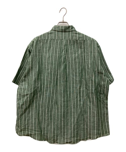 RADIALL（ラディアル）RADIALL (ラディアル) ストライプシャツ グリーン サイズ:Lの古着・服飾アイテム